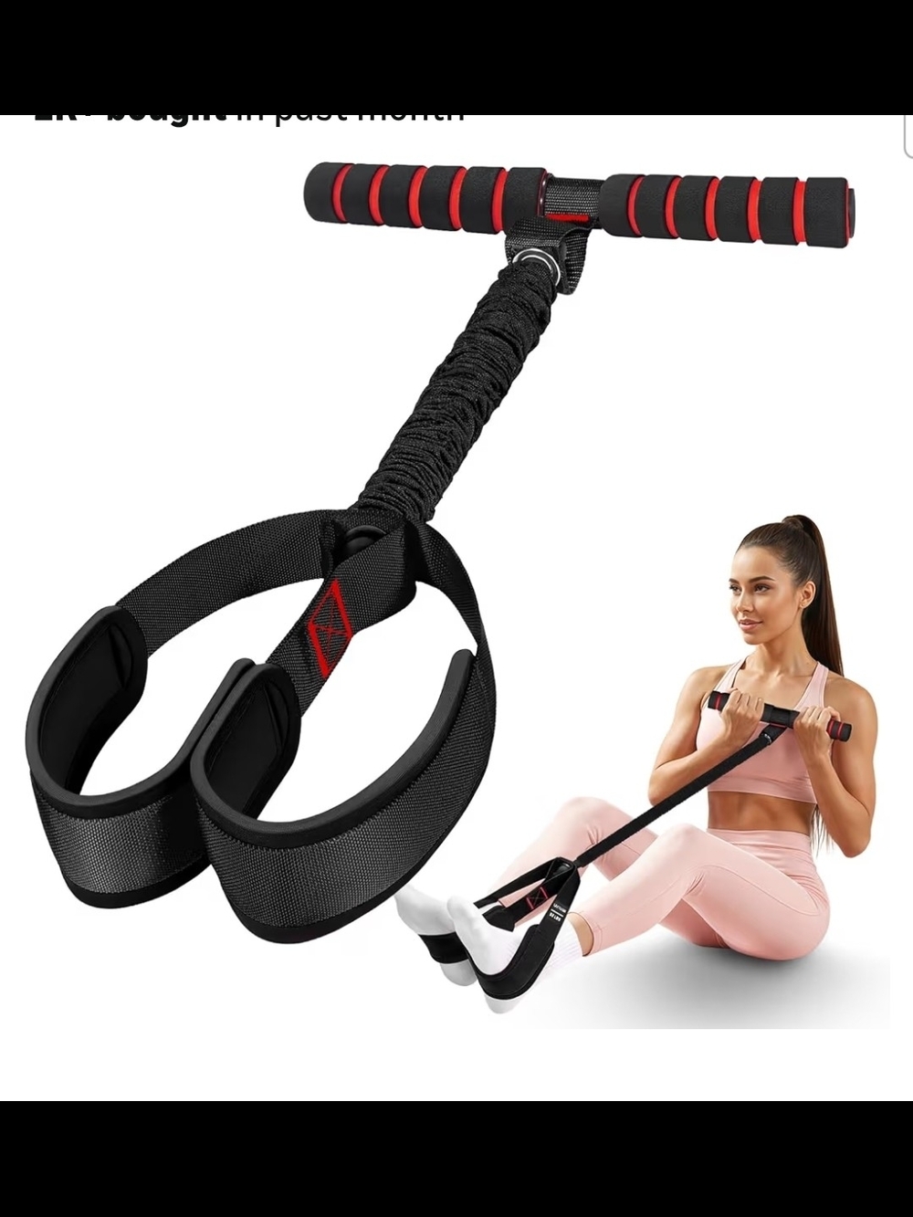 Pedal Resistance Bands with Handles, Upgrade Women Exercise Bands for Full Body